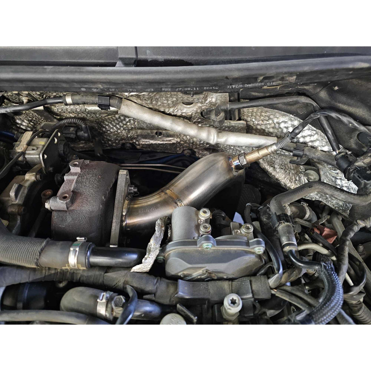 2009-2016 3.0L TDI Exhaust Downpipe (2009-VW-20-ED-Q7)-Downpipe-Nat Performance LTD-Dirty Diesel Customs