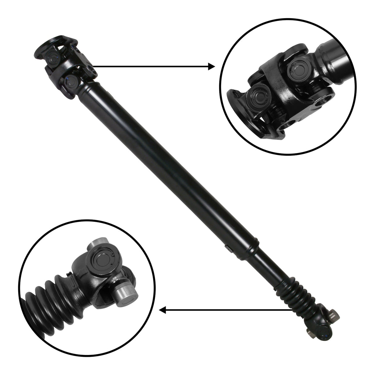 2010-2016 Powerstroke 38.5" Front Driveshaft (ZDS000479)-Drive Shaft-USA Standard Gear-Dirty Diesel Customs