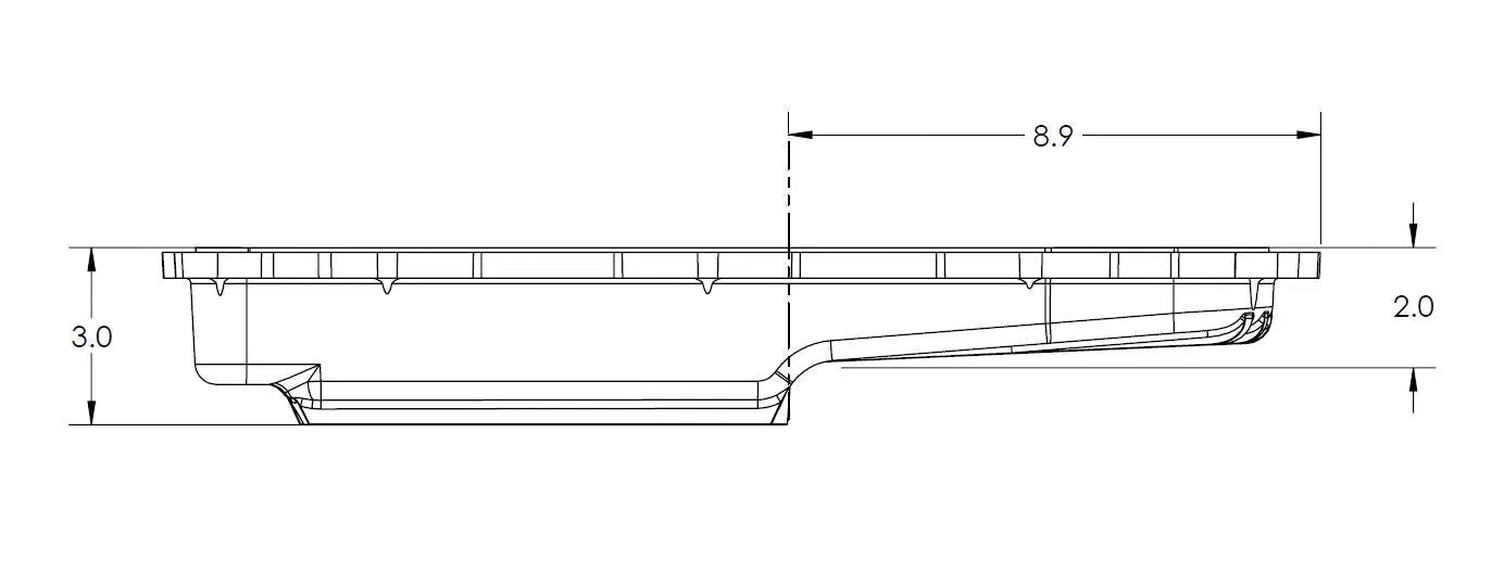 2010-2022 Jeep/Dodge ZF-8 Speed HD Transmission Pan (228053410)-Transmission Pan-PPE-Dirty Diesel Customs