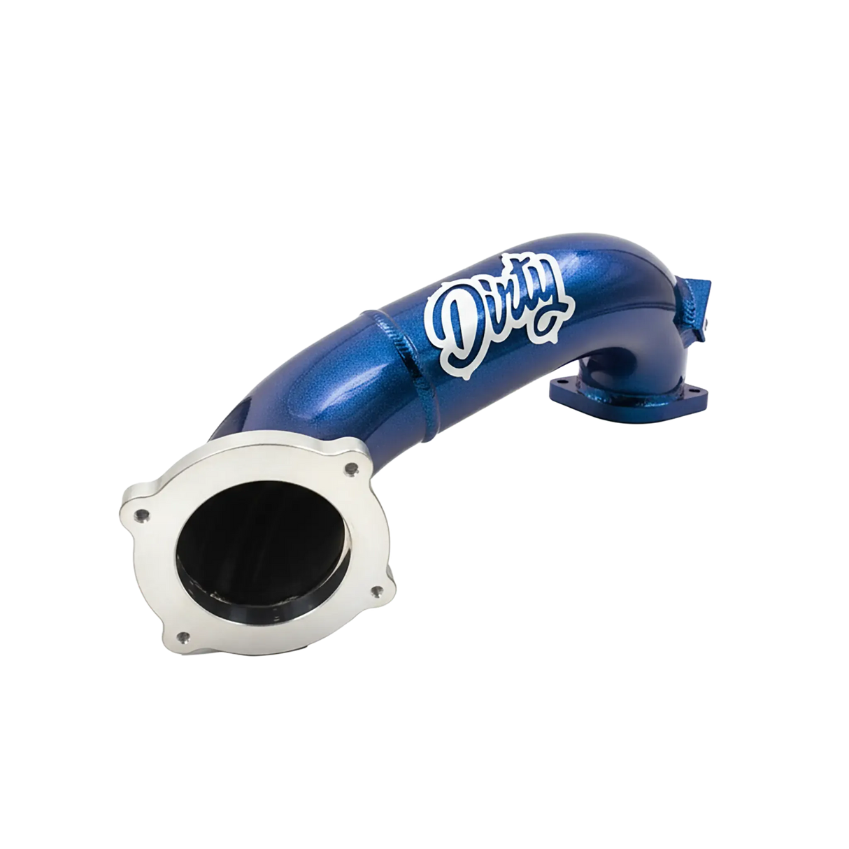 2011-2016 Duramax Dirty Cold Side Crossover Pipe w/ Throttle Valve (LML-INT-A029)-Intercooler Piping-Dirty Diesel Customs-LML-INT-A029-IROY-Dirty Diesel Customs