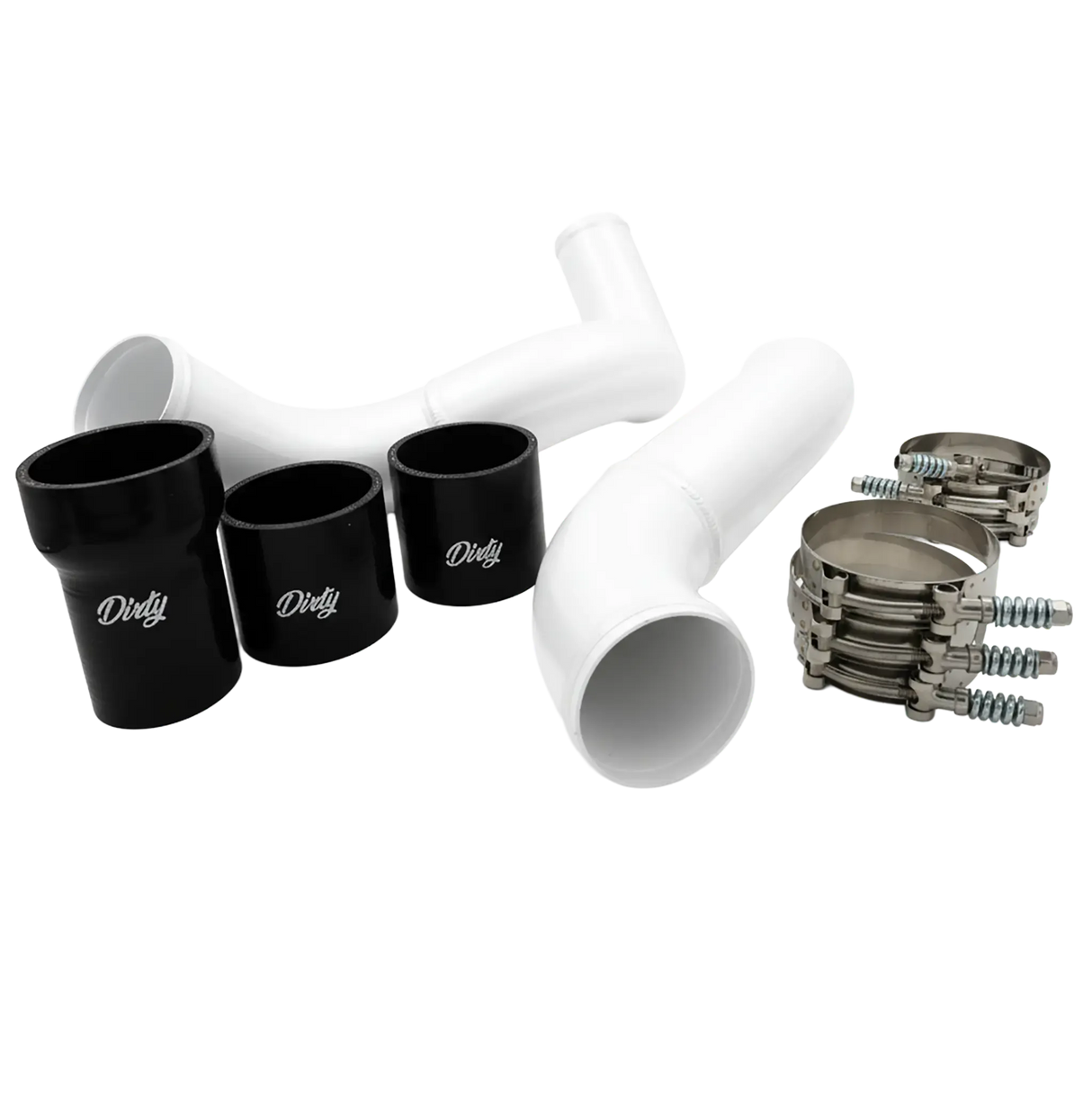 2011-2016 Duramax Hot Side Driver Intercooler Pipe (LML-INT-A095)-Intercooler Piping-Dirty Diesel Customs-LML-INT-A095-GW-Dirty Diesel Customs