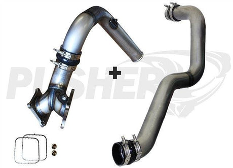 2011-2016 Duramax SuperMax Intake System w/ 3" Driver-side Charge Tube (PGD1116SKT)-Intercooler Kit-Pusher-PGD1116SKT_N-Dirty Diesel Customs