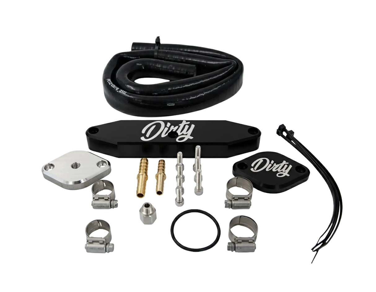 2011-2016 Powerstroke DIRTY EGR Delete Kit (067-EGR-A012)-EGR Delete-Dirty Diesel Customs-067-EGR-A012-BLK-Dirty Diesel Customs