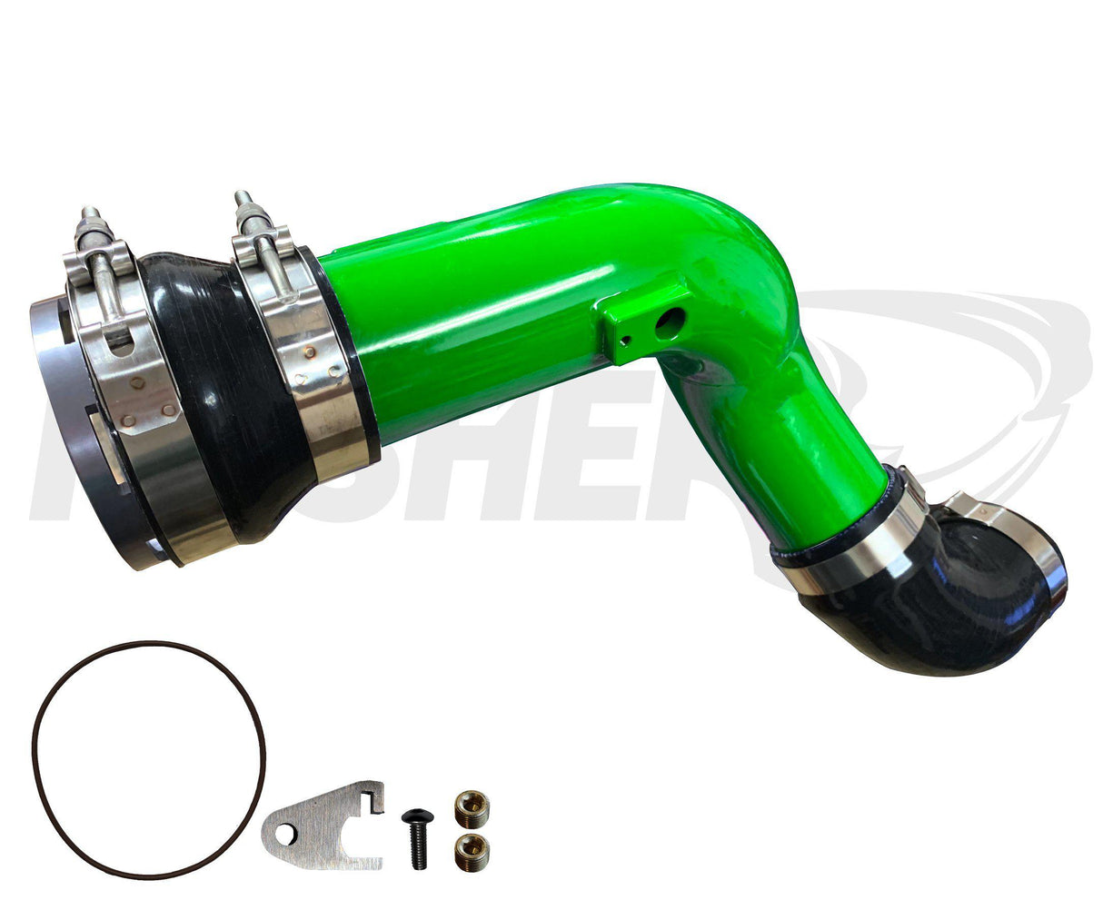 2011-2016 Powerstroke HD 3" Cold Side Charge Tube w/ Throttle Valve Adapter (PFP1116BTA)-Intercooler Piping-Pusher-Dirty Diesel Customs