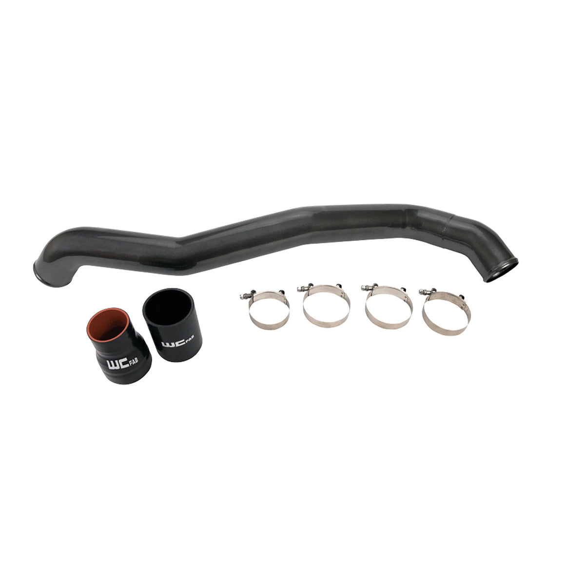 2011-2016 Duramax 3" Driver Side Intercooler Pipe (WCF100353) - WC Fab Grey (Kingsport Grey)