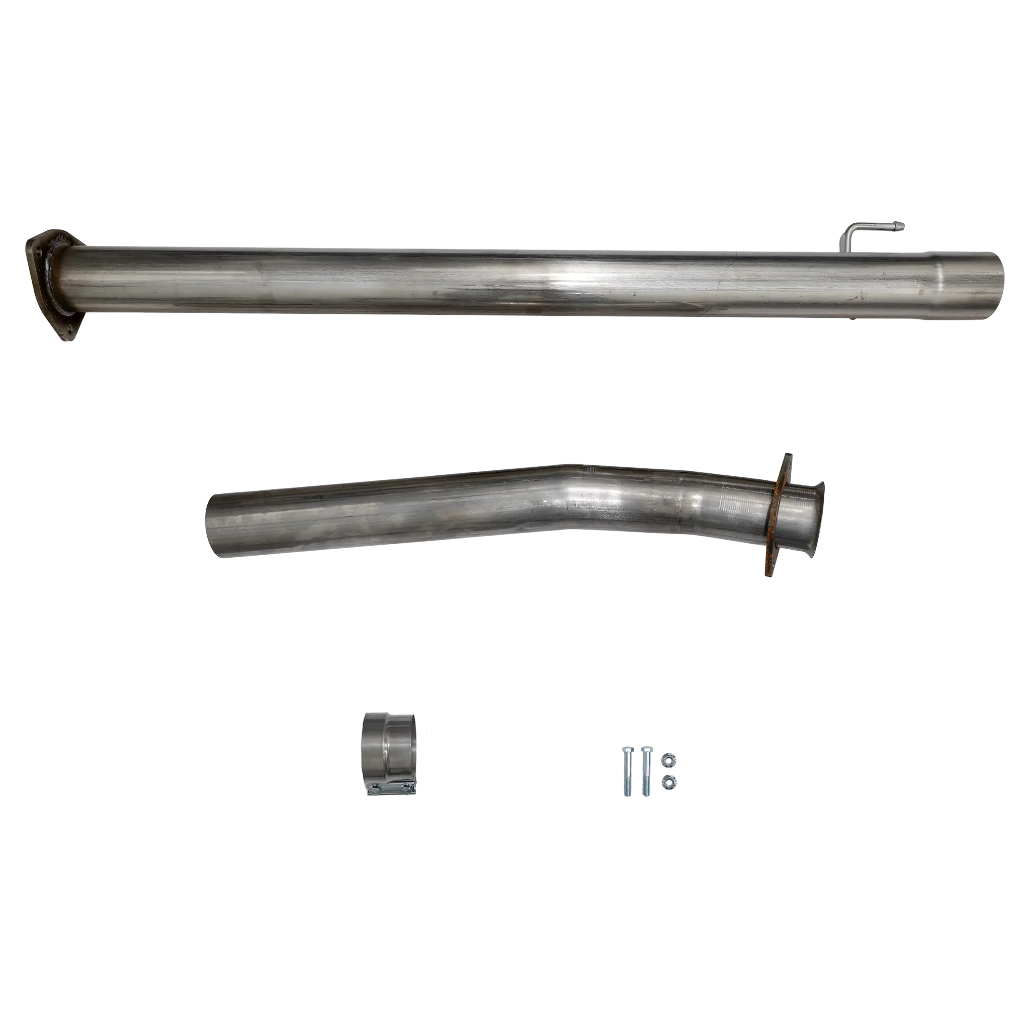 2011-2018 Powerstroke 4" SS Cat & DPF Delete Pipe (DDC-857NB)-Delete Pipe-Dirty Diesel Customs-Dirty Diesel Customs