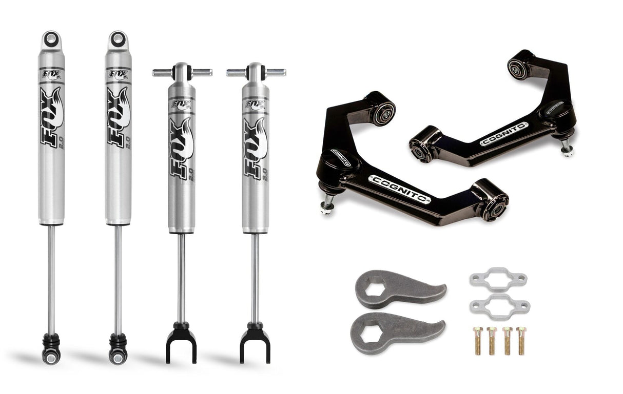 2011-2019 Duramax 3" Performance Leveling Kit W/ Fox 2.0 IFP Shocks Front (110-P0928)-Leveling Kit-Cognito Motorsports-Dirty Diesel Customs