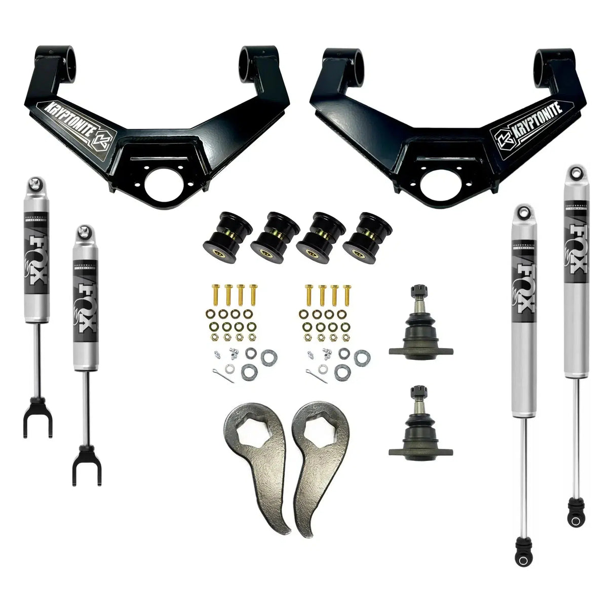 2011-2019 Duramax Stage 3 Leveling Kit w/ Fox Shocks (KR11STAGE3FOX)-Leveling Kit-KRYPTONITE-Dirty Diesel Customs