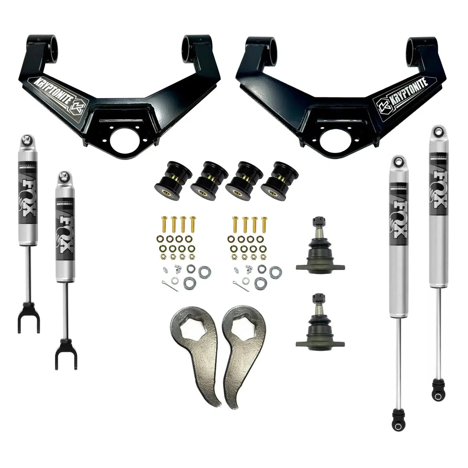 2011-2019 Duramax Stage 3 Leveling Kit w/ Fox Shocks (KR11STAGE3FOX)-Leveling Kit-KRYPTONITE-Dirty Diesel Customs