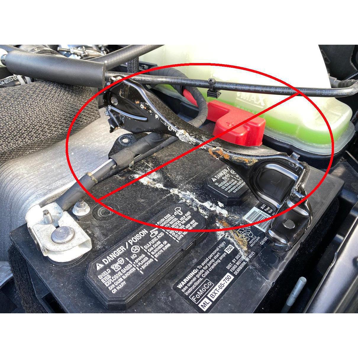 2011-2024 Powerstroke Billet Battery Hold Down (SPE-S100166)-Battery Hold Down-SPE Motorsport-Dirty Diesel Customs