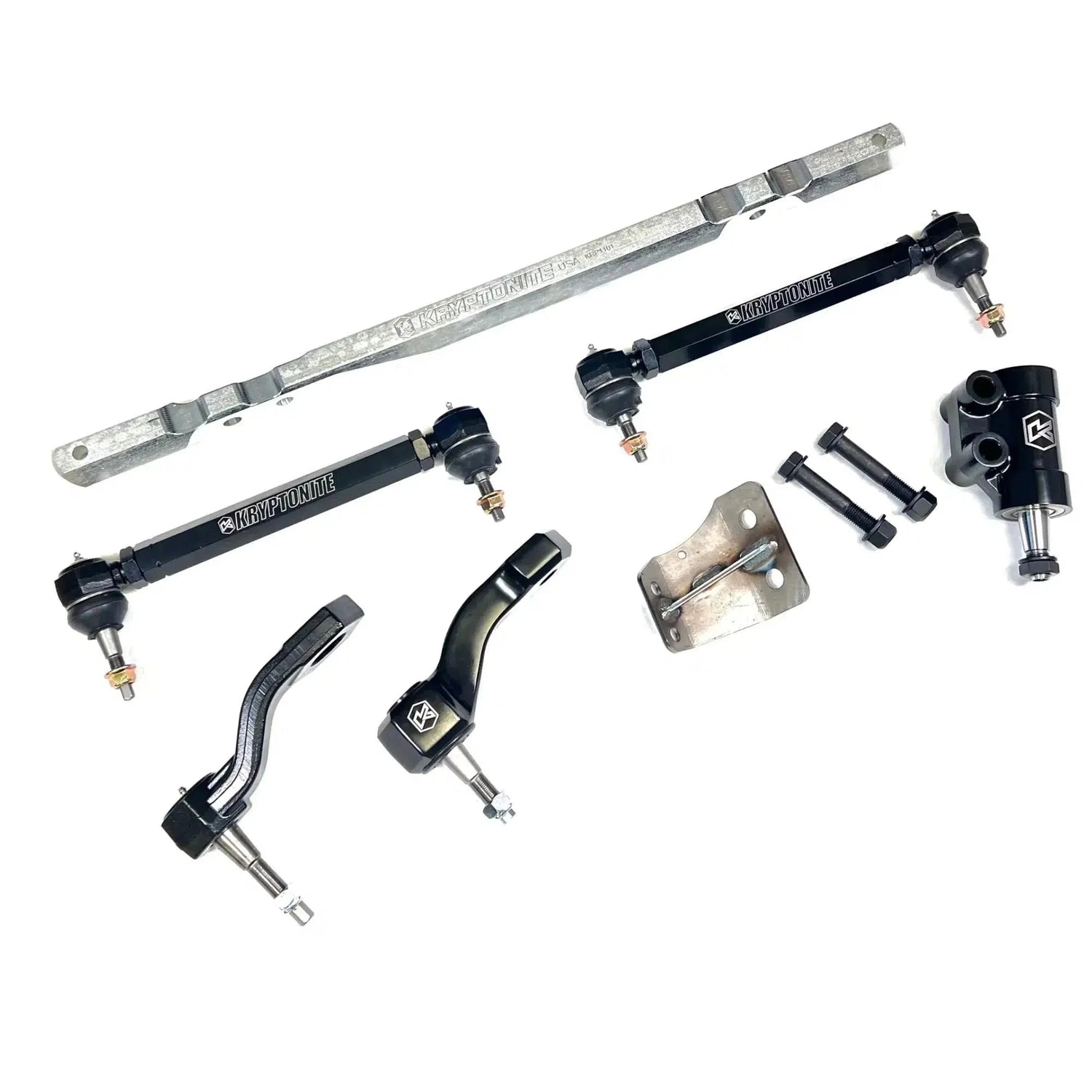 2011-2025 Duramax Ultimate Front End Package (ULTIMATE11)-Tie Rods & Pitman Idler Support-KRYPTONITE-Dirty Diesel Customs