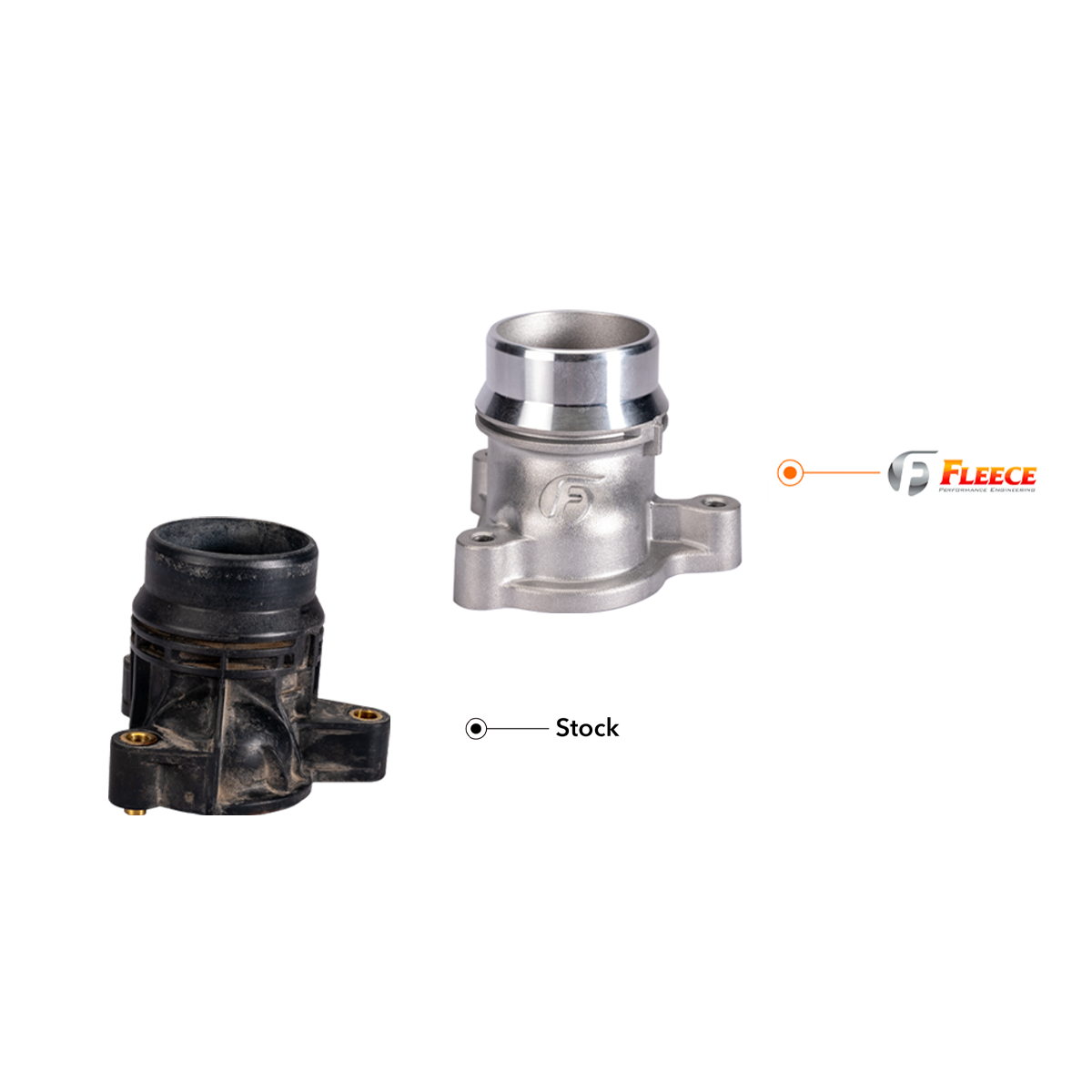 2011-2025 Powerstroke Fleece Thermostat Housing Upgrade (FPE-FMC-TH-1125)-Thermostat Housing-Fleece Performance-Dirty Diesel Customs