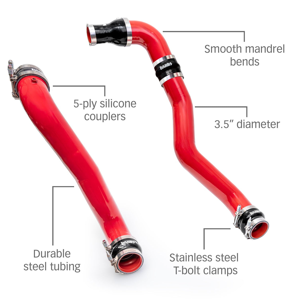 2011 Duramax Boost Tube Upgrade Kit (25959)-Intercooler Piping-Banks Power-Dirty Diesel Customs