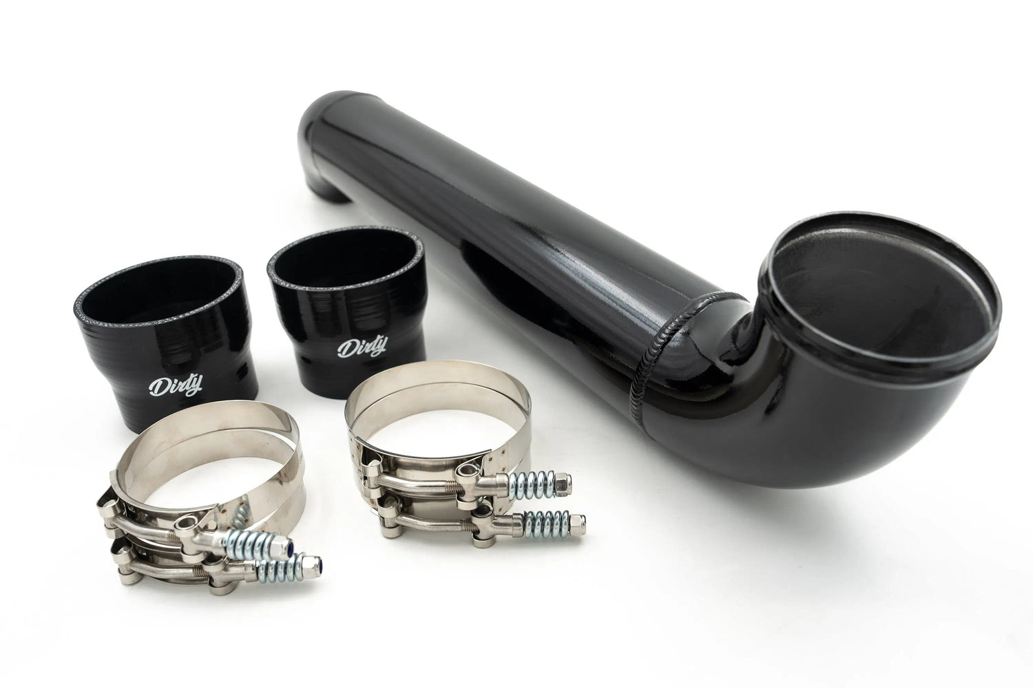 2012-2016 Duramax Dirty Cold Side Passenger Intercooler Pipe (LML-INT-A094)-Intercooler Piping-Dirty Diesel Customs-LML-INT-A094-HGB-Dirty Diesel Customs