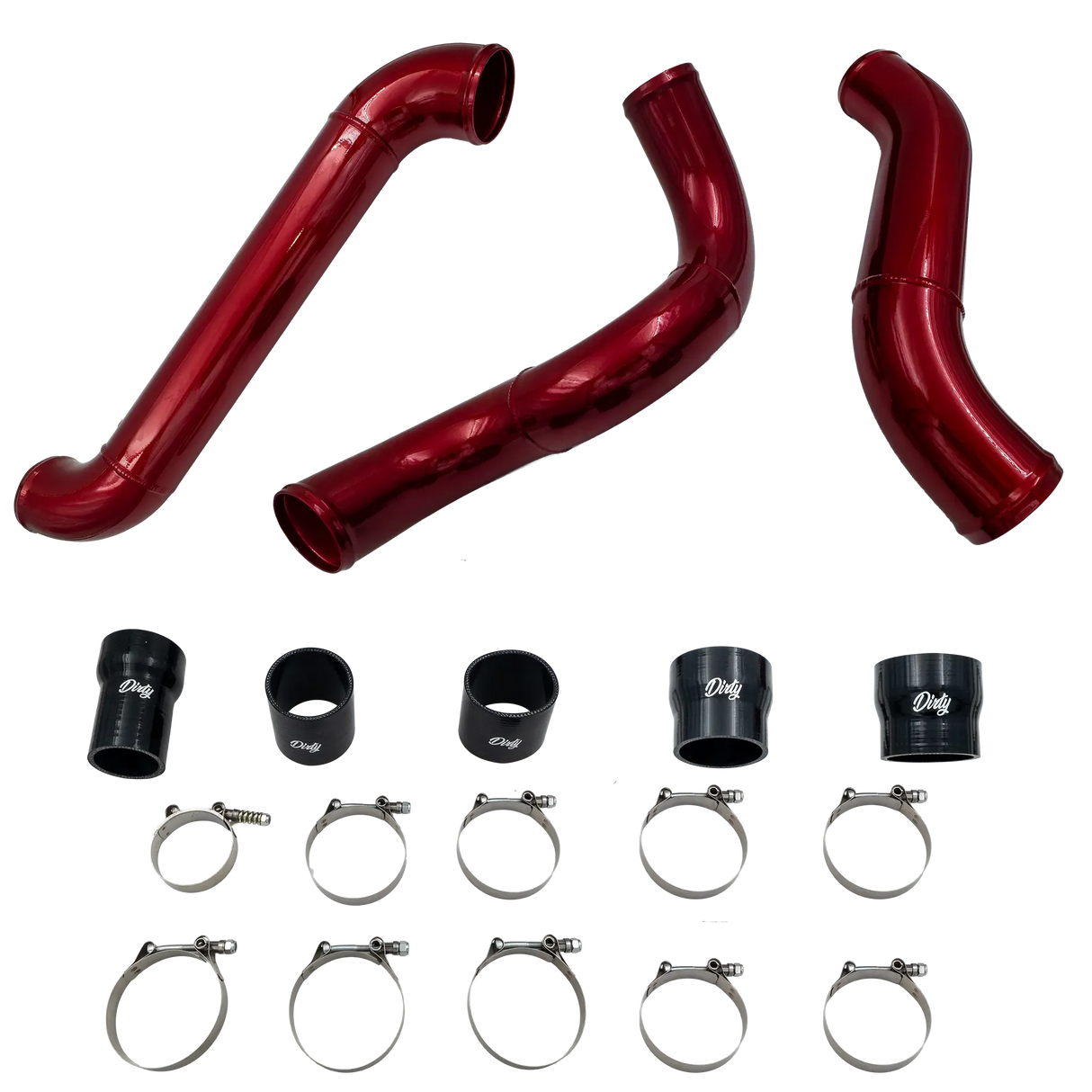 2012-2016 Duramax High Flow Dirty Intercooler Piping Kit (LML-INT-A150)-Intercooler Piping-Dirty Diesel Customs-LML-INT-A150-IC-Dirty Diesel Customs