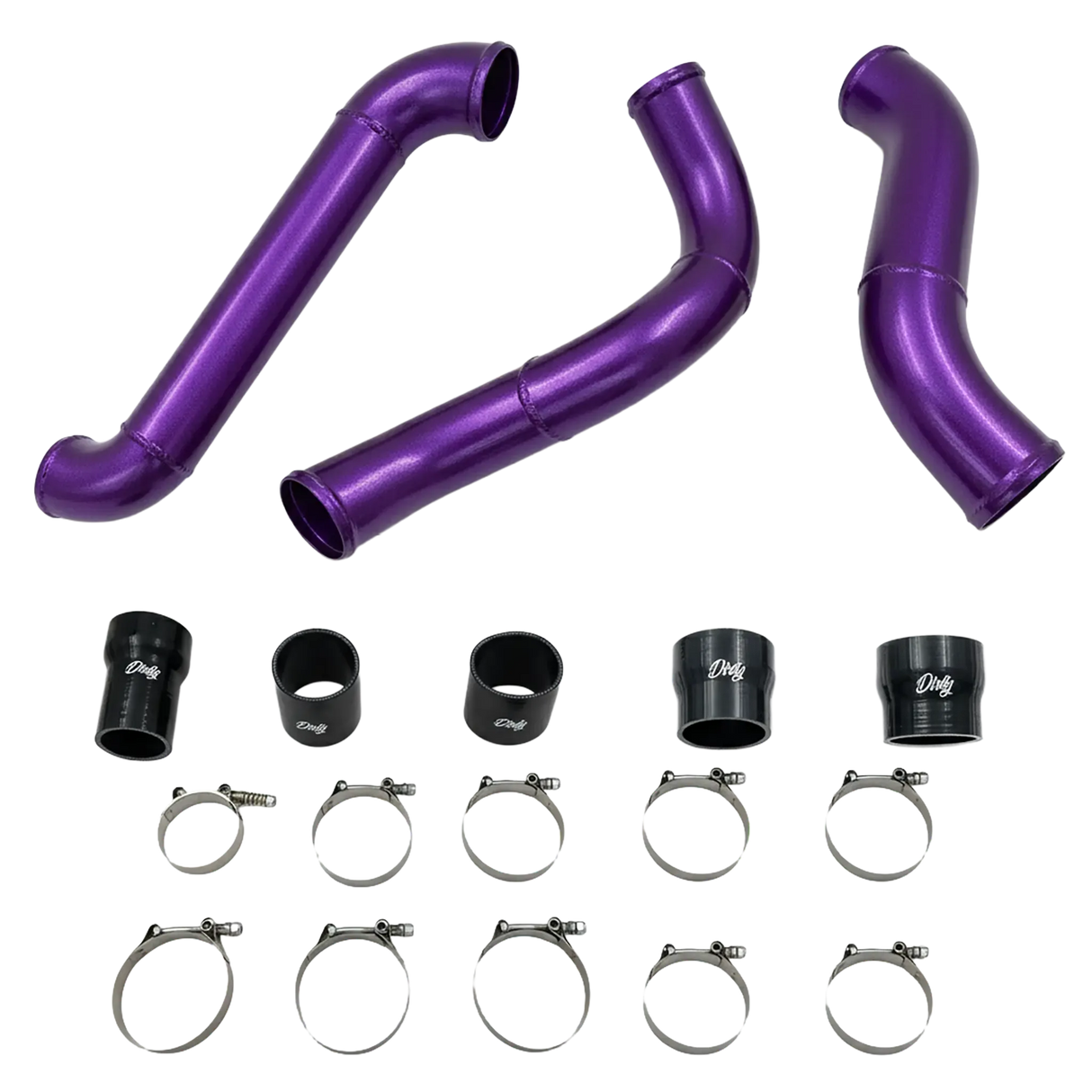 2012-2016 Duramax High Flow Dirty Intercooler Piping Kit (LML-INT-A150)-Intercooler Piping-Dirty Diesel Customs-LML-INT-A150-IP-Dirty Diesel Customs