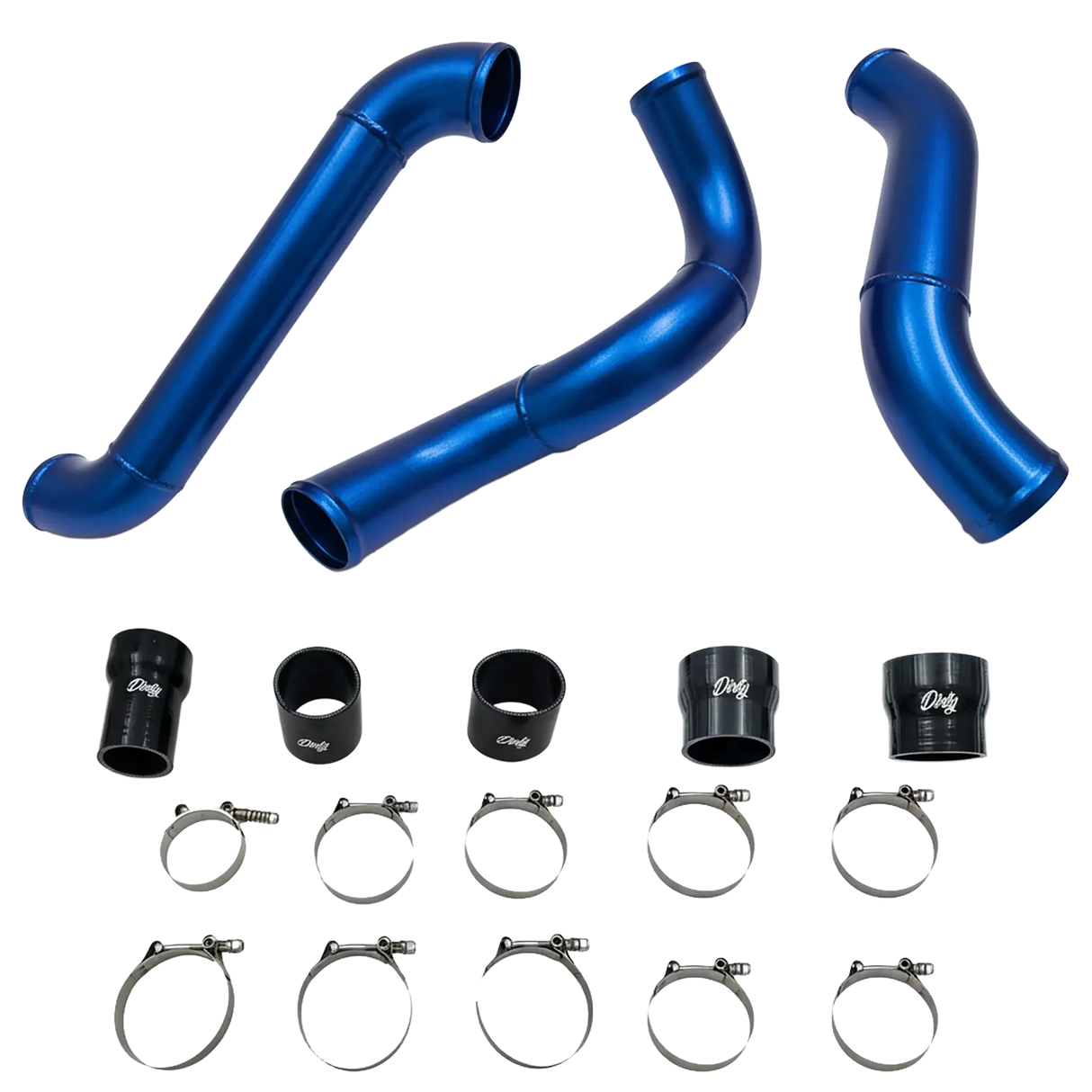 2012-2016 Duramax High Flow Dirty Intercooler Piping Kit (LML-INT-A150)-Intercooler Piping-Dirty Diesel Customs-LML-INT-A150-IROY-Dirty Diesel Customs