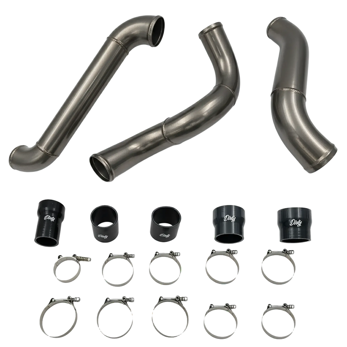 2012-2016 Duramax High Flow Dirty Intercooler Piping Kit (LML-INT-A150)-Intercooler Piping-Dirty Diesel Customs-LML-INT-A150-KNG-Dirty Diesel Customs