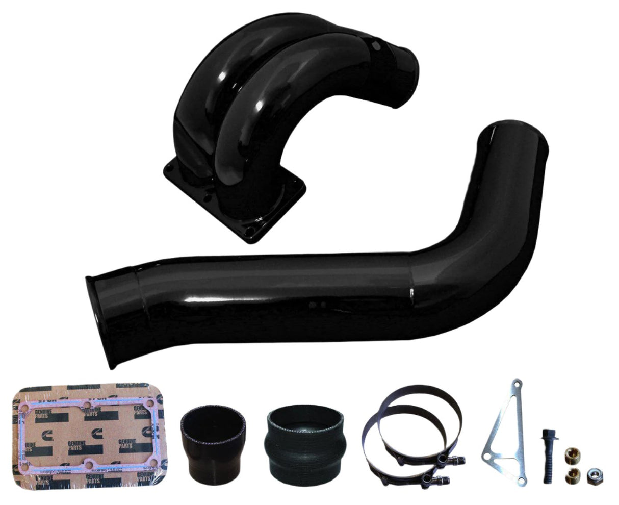 2013-2018 Cummins 3.5" Mega Intake System (PRC1318MKT)-Intake Manifold-Pusher-Dirty Diesel Customs