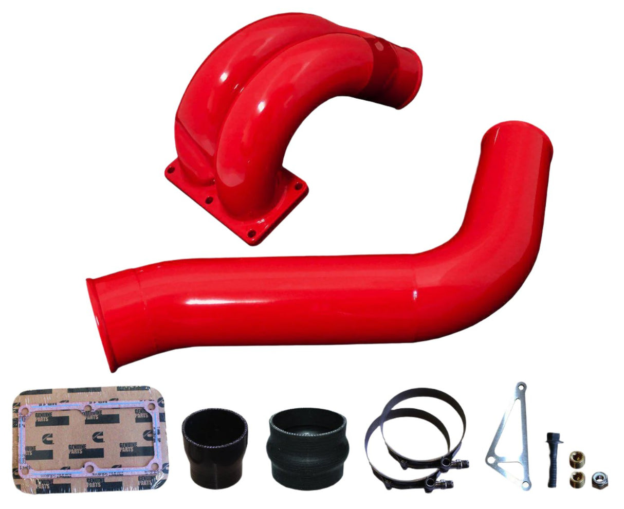 2013-2018 Cummins 3.5" Mega Intake System (PRC1318MKT)-Intake Manifold-Pusher-Dirty Diesel Customs