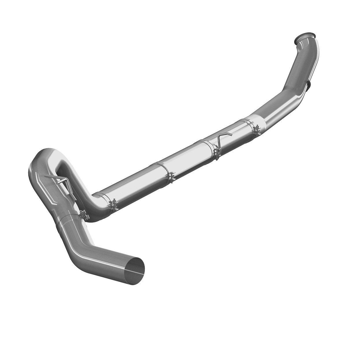 2013-2018 Cummins 5" Turboback Exhaust - No Muffler (C6147PLM)-Turbo Back Exhaust System-P1 Performance Products-Dirty Diesel Customs