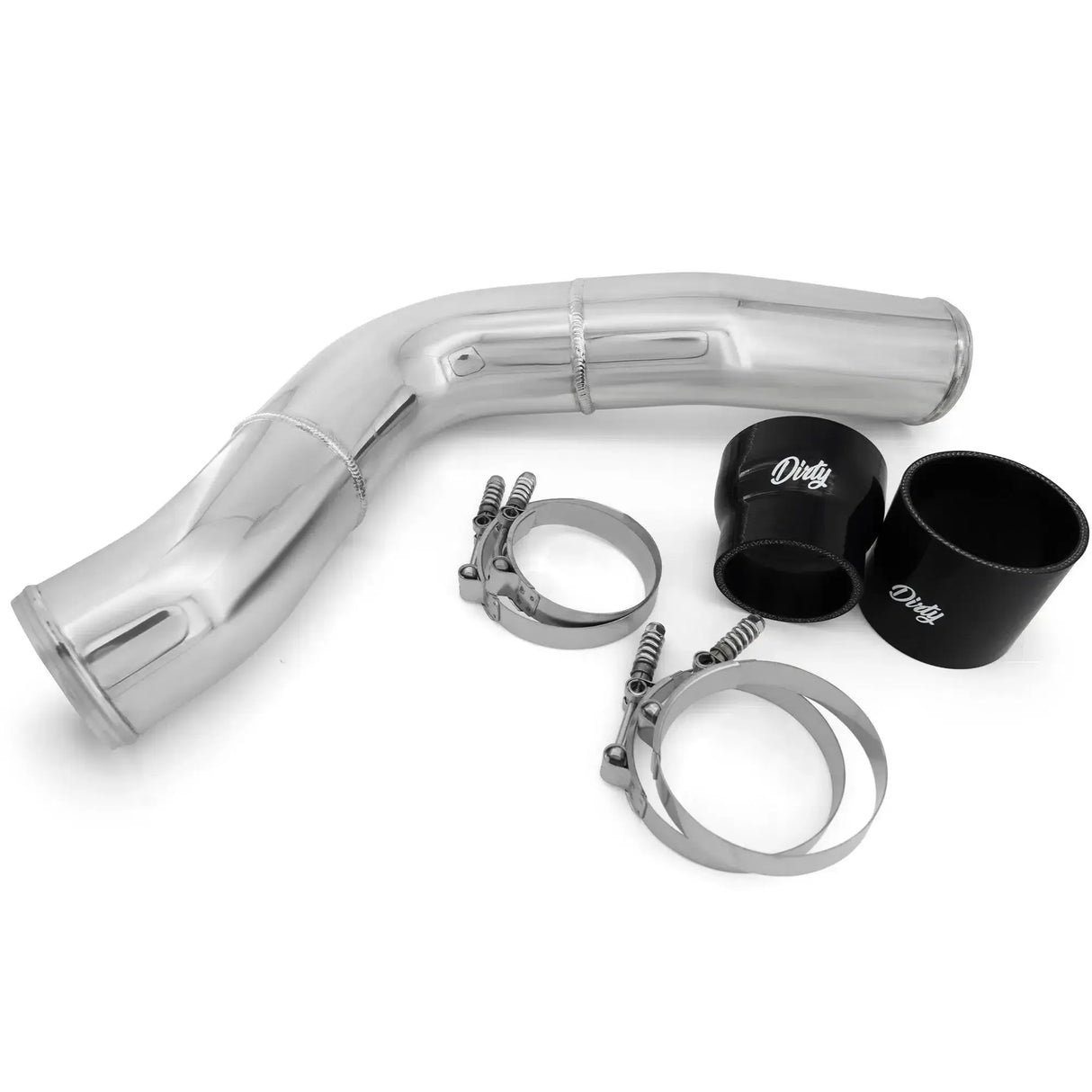 2013-2018 Cummins Dirty Driver's Side Charge Pipe (I67-INT-A135)-Charge Pipe-Dirty Diesel Customs-I67-INT-A135-Dirty Diesel Customs