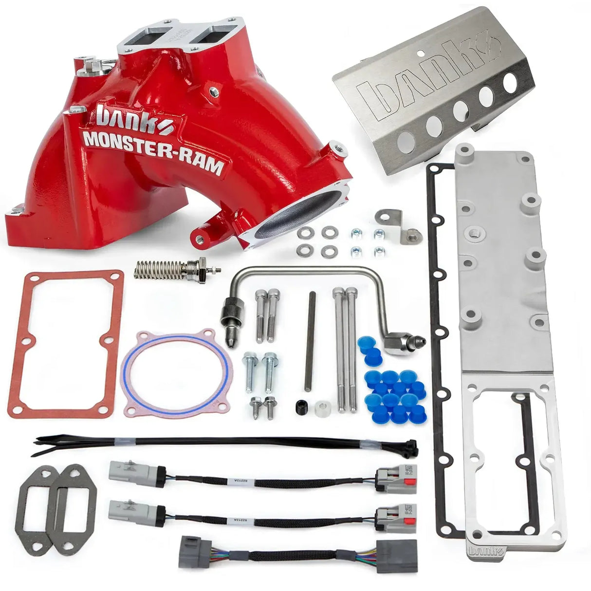 2013-2018 Cummins Gen 2 Monster-Ram Intake & Grid Heater Upgrade (42798)-Intake Elbows-Banks Power-42798-PC-Dirty Diesel Customs