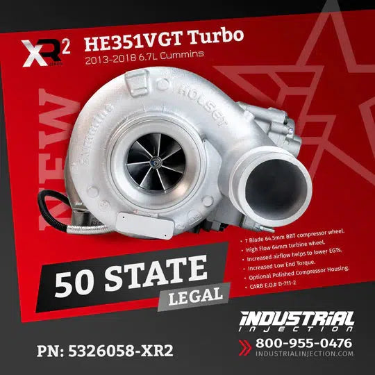2013-2018 Cummins XR2 Series HE300VG Turbocharger (5326058-XR2)-Stock Turbocharger-Industrial Injection-Dirty Diesel Customs
