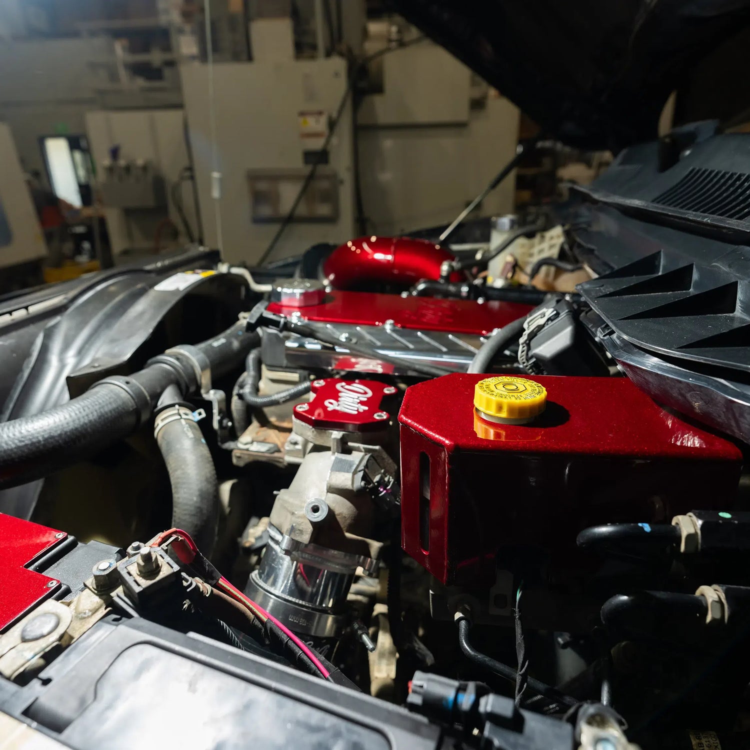 2013-2019 Cummins Brake Fluid Reservoir Dress Up Cover (I67-ENG-A141)-Brake Fluid Reservoir Cover-Dirty Diesel Customs-Dirty Diesel Customs