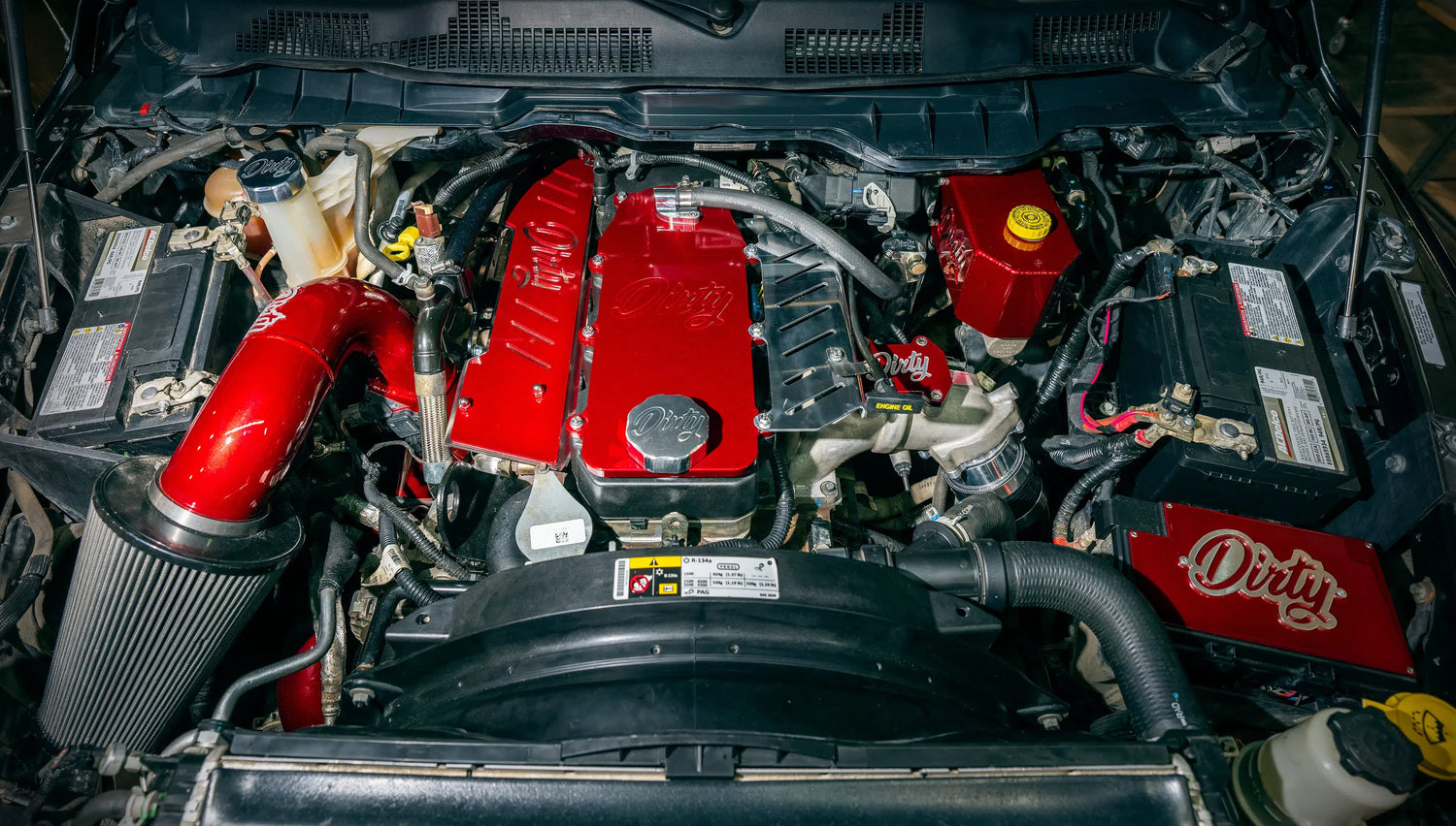 2013-2019 Cummins Brake Fluid Reservoir Dress Up Cover (I67-ENG-A141)-Brake Fluid Reservoir Cover-Dirty Diesel Customs-Dirty Diesel Customs