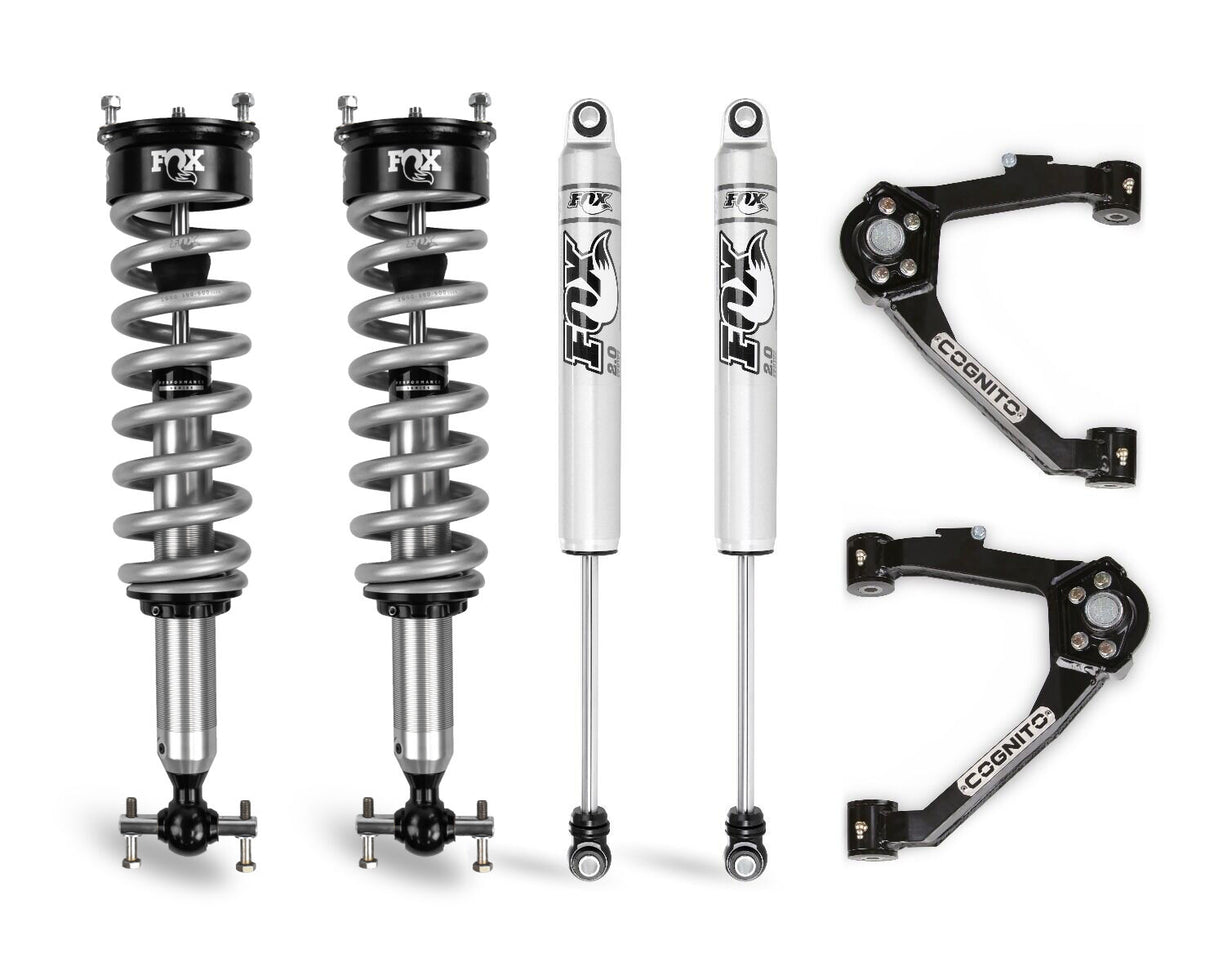 2014-2018 GM 1500 3" Performance Leveling Kit W/ Fox 2.0 Performance Series Coilover & Monotube Shocks (210-P0962)-Leveling Kit-Cognito Motorsports-Dirty Diesel Customs