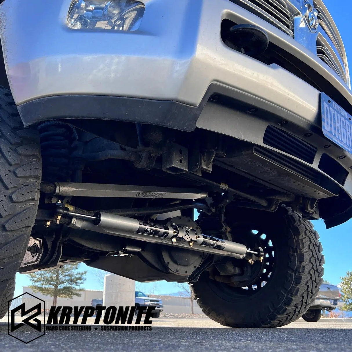 2014-2024 Cummins Death Grip Dual Steering Stabilizer Kit (KRDSS14)-Steering Stabilizer-KRYPTONITE-Dirty Diesel Customs