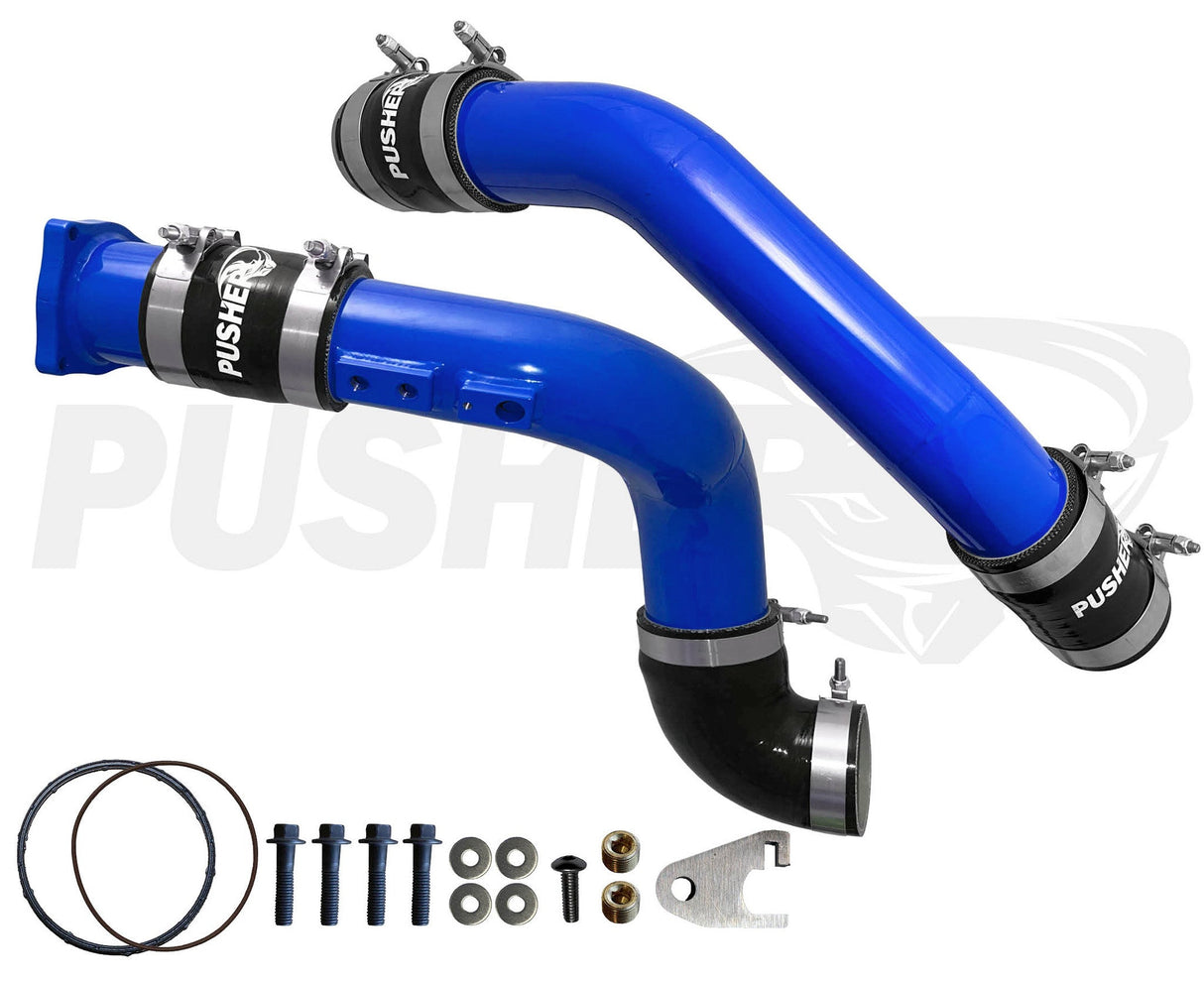 2015-2016 Powerstroke 3" Charge Tube Set w/ Throttle Valve Replacement (PFP1516KTR)-Intercooler Piping-Pusher-Dirty Diesel Customs