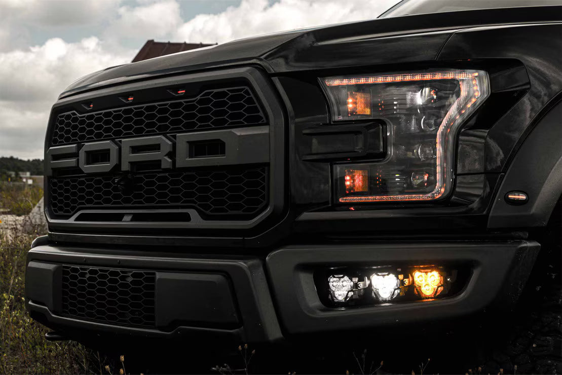 2015-2020 F150 XB LED Amber DRL Headlights (LF502-A.2-ASM)