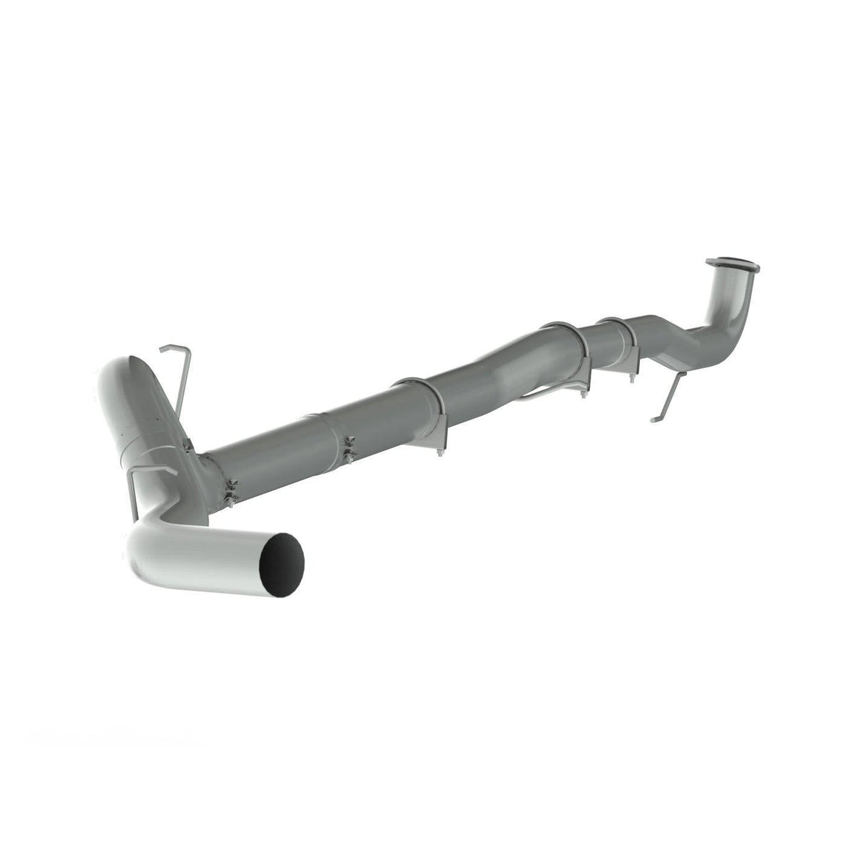 2015.5-2016 Duramax 5" Downpipe Back Race Exhaust System - No Muffler (C6049PLM)-Downpipe Back Exhaust System-P1 Performance Products-C6049PLM-Dirty Diesel Customs