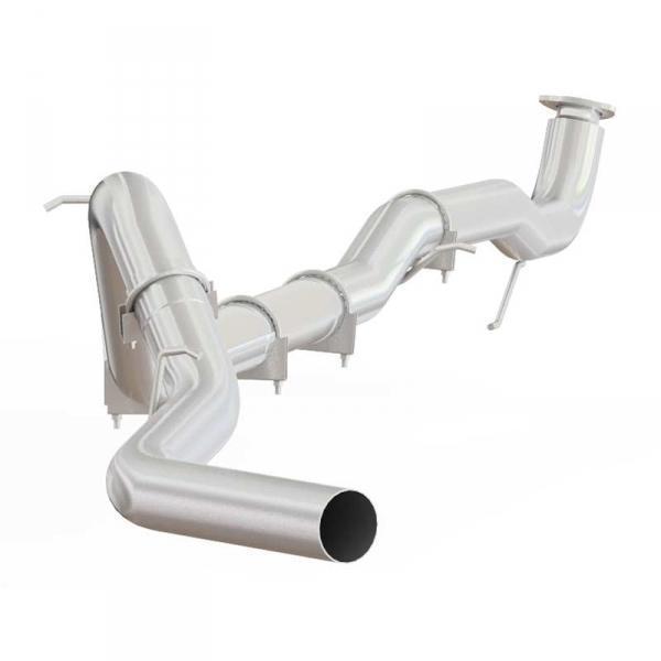 2015.5-2016 Duramax SS 4" Downpipe Back Exhaust - No Muffler (C6045SLM )-Downpipe Back Exhaust System-P1 Performance Products-Dirty Diesel Customs
