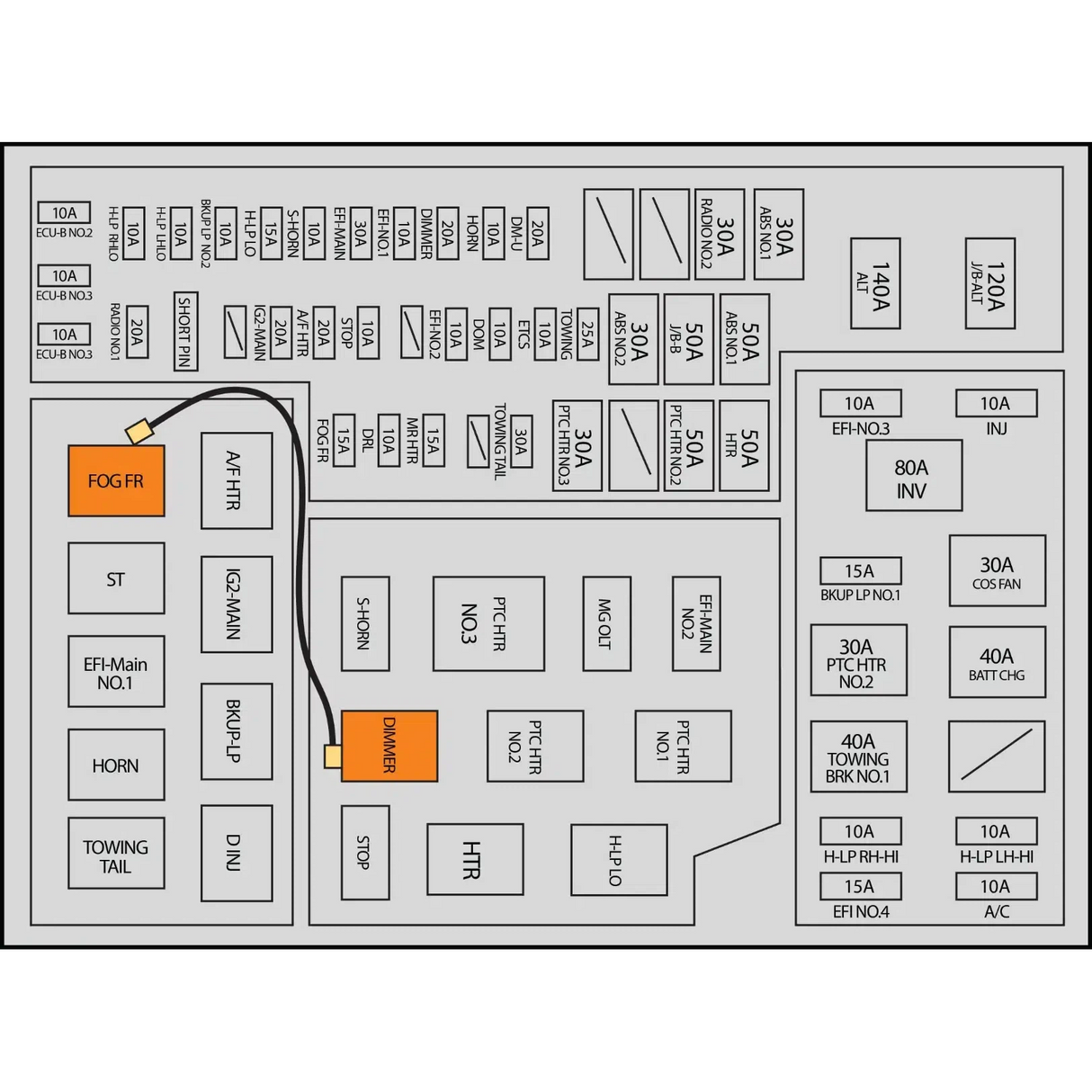 2016-2023 Tacoma All Lights On (FPE-ALO-TACOMA-1623)-Lighting Harness-Fleece Performance-Dirty Diesel Customs