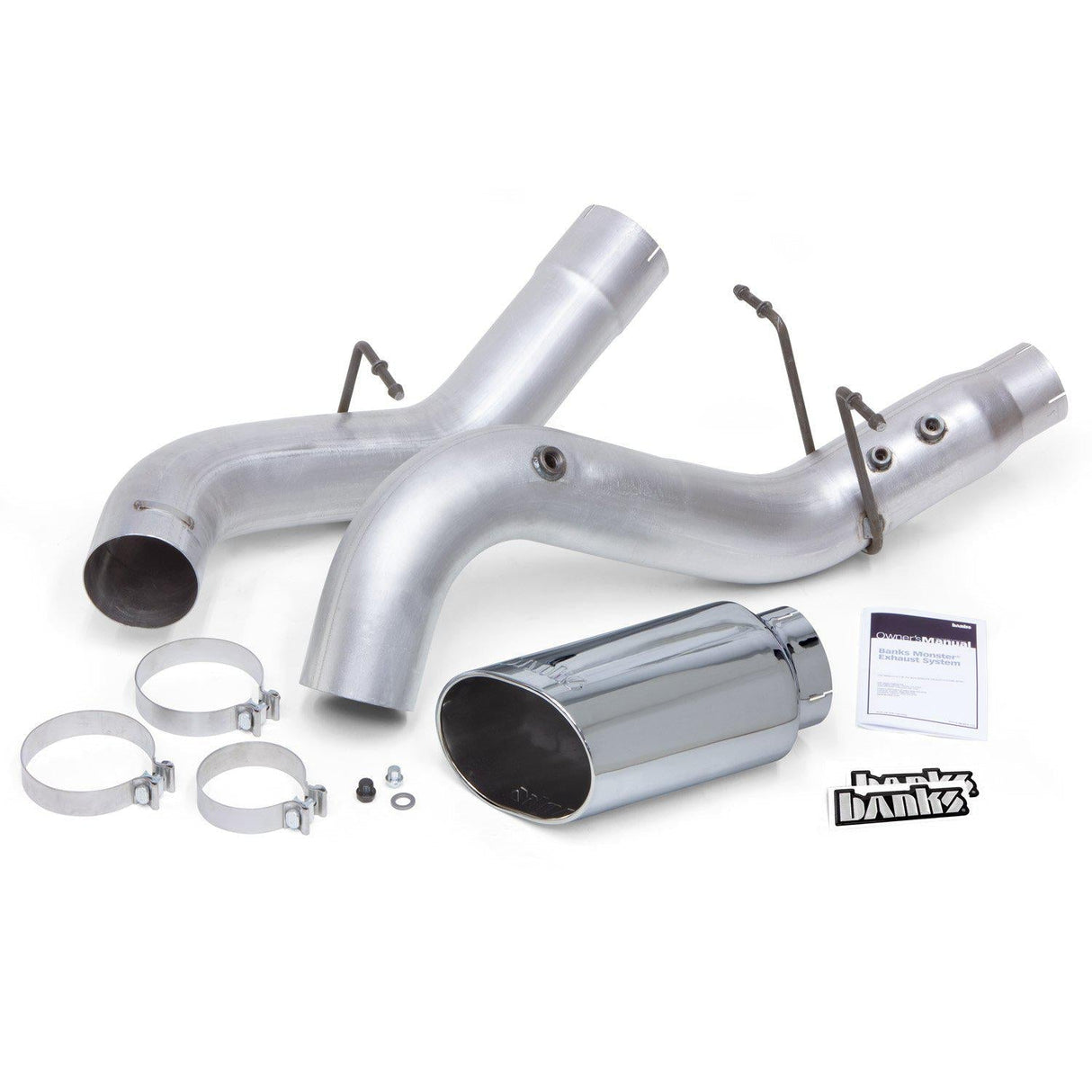 2017-2019 Duramax 5" Filter Back Exhaust System - No Muffler (48996)-Filter Back Exhaust System-Banks Power-Dirty Diesel Customs