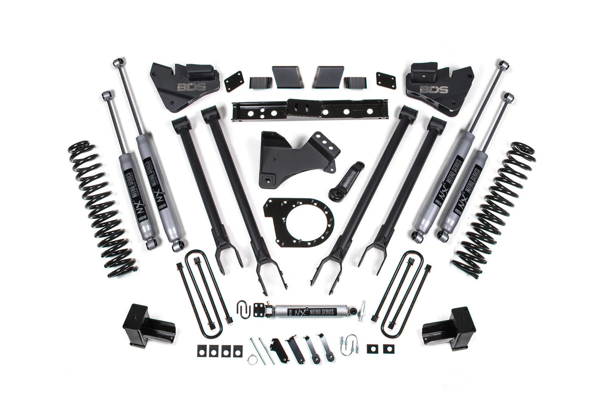 2017-2019 Powerstroke 6" 4-Link Lift Kit (BDS1527H)-Lift Kit-BDS-Dirty Diesel Customs
