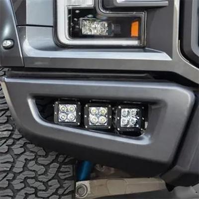 2017-2021 Raptor Fog Light Mount w/ 4-Pack LED Pods (10-30241)-Light Bar Mounts-Speed Demon-Dirty Diesel Customs