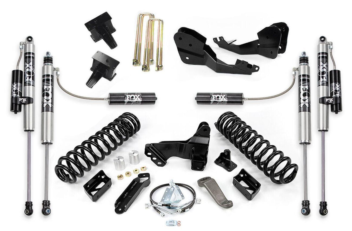 2017-2022 Powerstroke 4/5" Standard Lift Kit W/ Fox 2.0 Performance Series Remote Reservoir Shocks (120-P1282)-Lift Kit-Cognito Motorsports-Dirty Diesel Customs