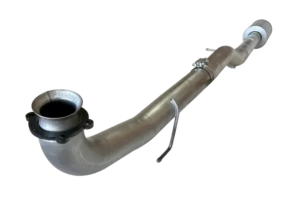 2017-2023 Duramax 4" CAT & DPF Race Pipe w/ Muffler (431031)-Delete Pipe-Mel's Manufacturing-Dirty Diesel Customs