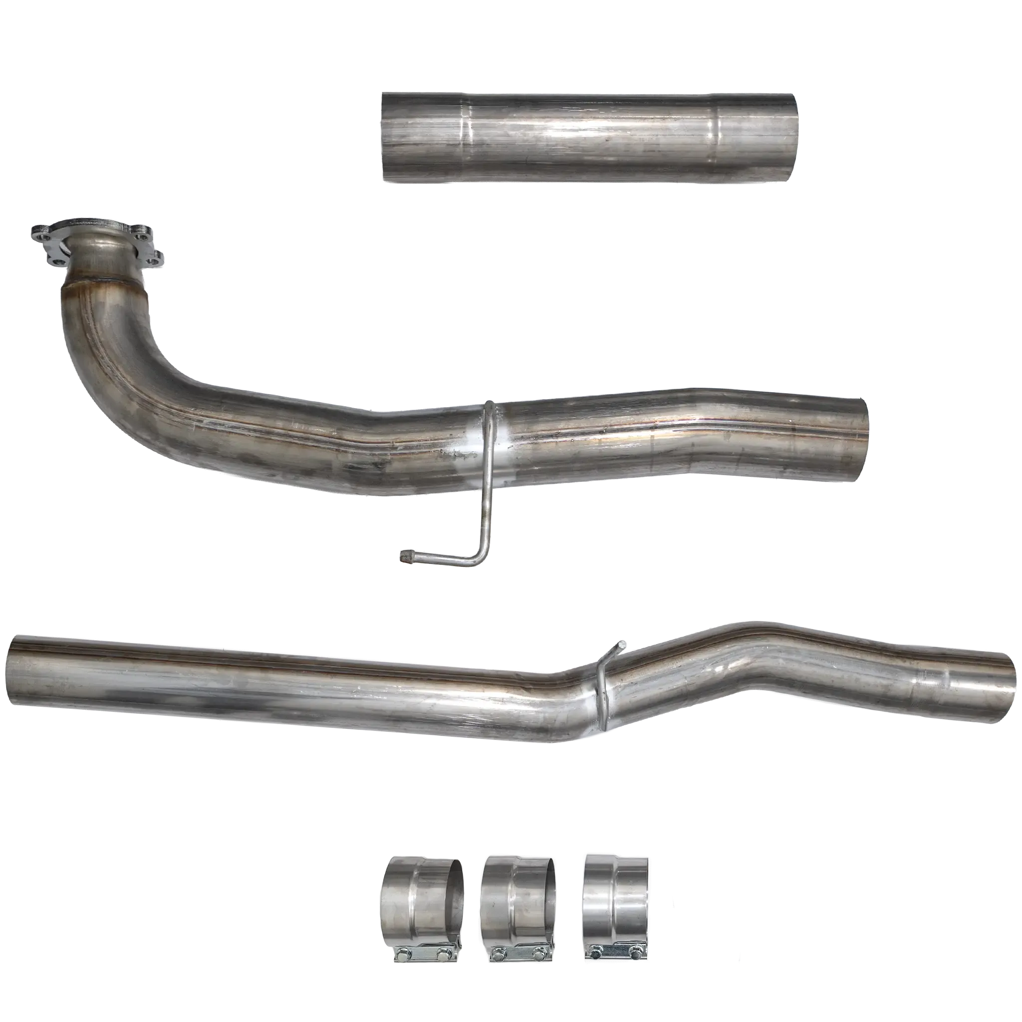 2017-2023 Duramax 4" SS CAT & DPF Delete Pipe - No Muffler (DDC-882)-Delete Pipe-Dirty Diesel Customs-Dirty Diesel Customs