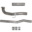 2017-2023 Duramax 4" SS CAT & DPF Delete Pipe - No Muffler (DDC-882)-Delete Pipe-Dirty Diesel Customs-Dirty Diesel Customs