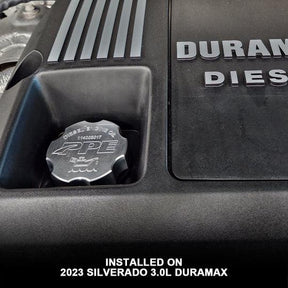 2017-2024 Duramax Billet Aluminum Engine Oil Filler Cap (114003017)-Oil Filter Cap-PPE-114003017-Dirty Diesel Customs