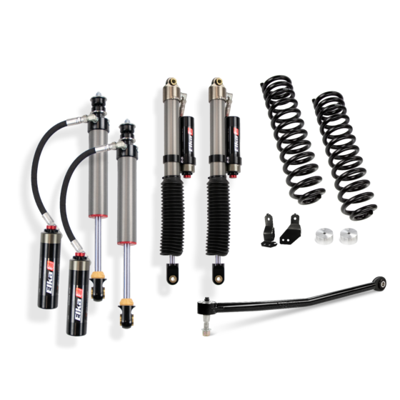 2017-2024 Powerstroke 2" Elite Leveling Kit Front W/ 2.5 Elka Remote Reservoir Shocks (220-P1133)-Leveling Kit-Cognito Motorsports-Dirty Diesel Customs