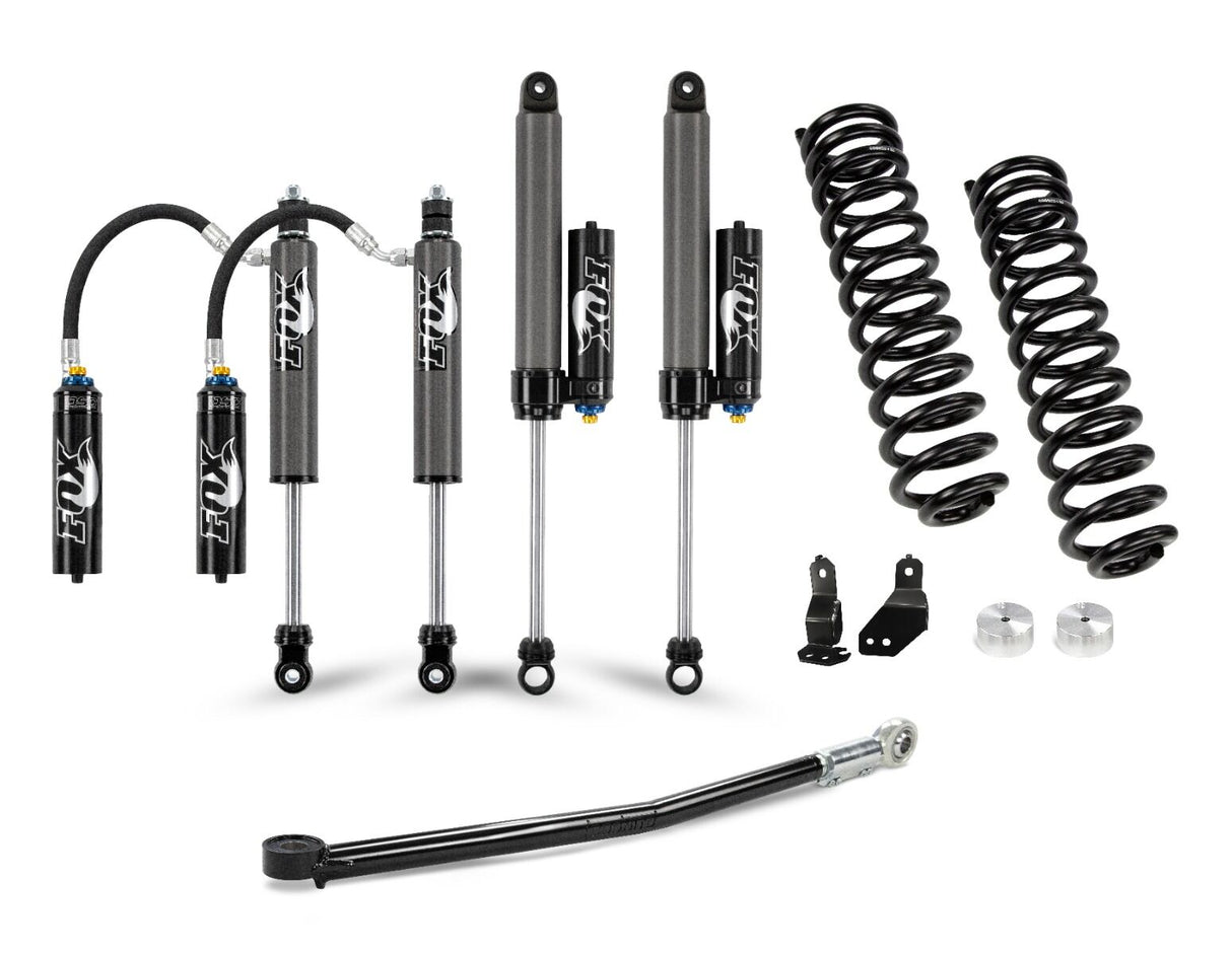 2017-2024 Powerstroke 2" Elite Leveling Kit W/ Fox 2.5 Reservoir Shocks Front (220-P1215)-Leveling Kit-Cognito Motorsports-Dirty Diesel Customs