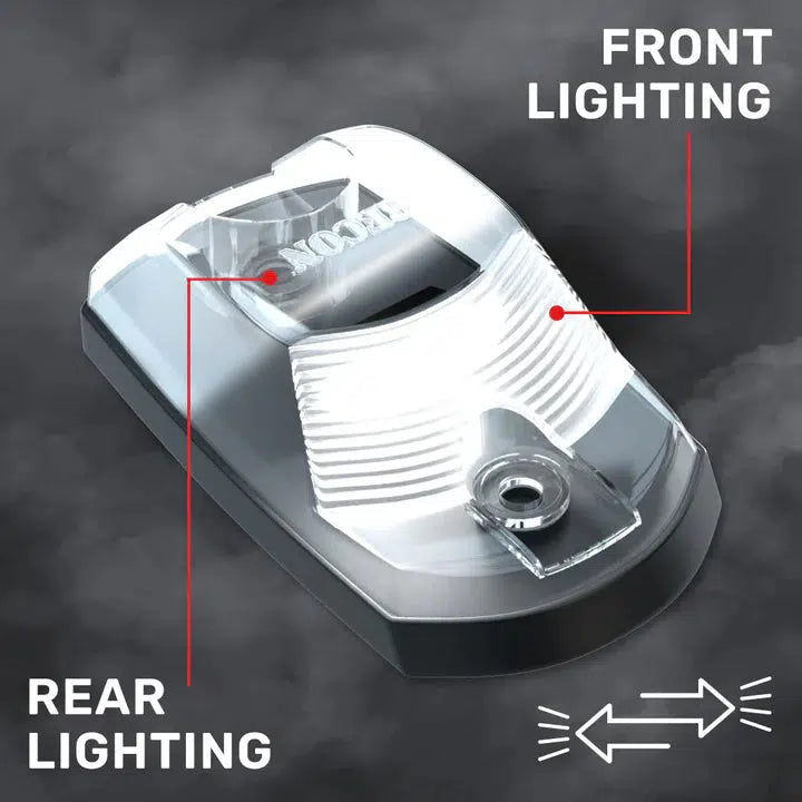 2017-2024 Powerstroke Cab Roof Light Set 2-Way Front & Rear Facing Ultra High-Power LED's Multiple Lens & Colors (5 Pack) (264342XXXXXX)-Marker Lights-RECON Lights-Dirty Diesel Customs