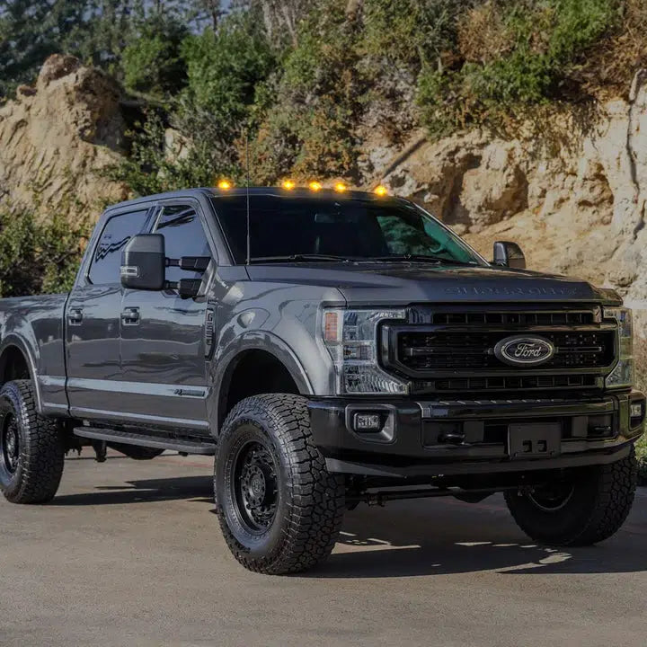 2017-2024 Powerstroke Cab Roof Light Set 2-Way Front & Rear Facing Ultra High-Power LED's Multiple Lens & Colors (5 Pack) (264342XXXXXX)-Marker Lights-RECON Lights-Dirty Diesel Customs