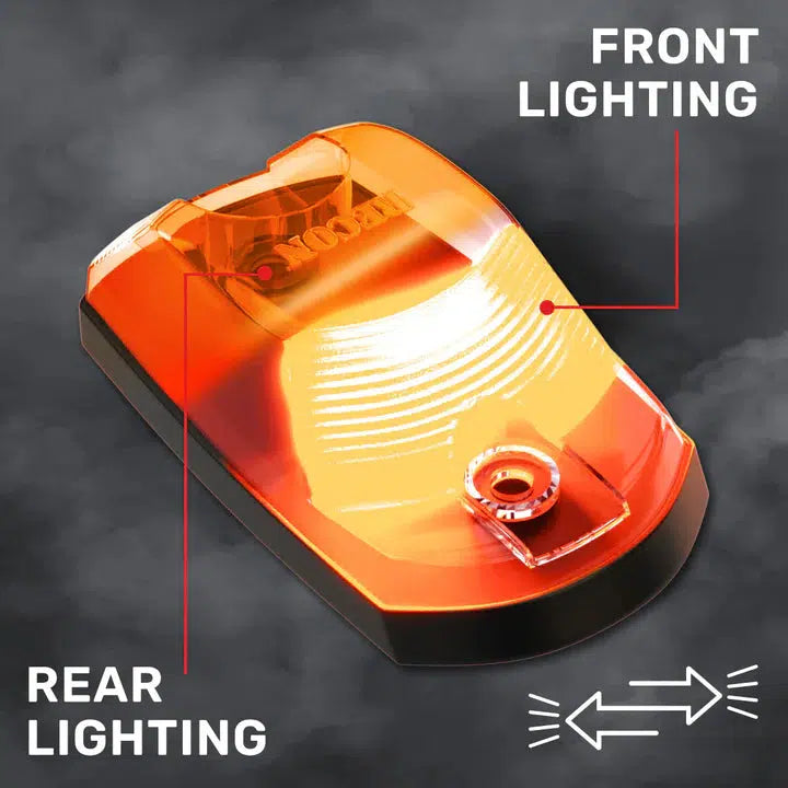 2017-2024 Powerstroke Cab Roof Light Set 2-Way Front & Rear Facing Ultra High-Power LED's Multiple Lens & Colors (5 Pack) (264342XXXXXX)-Marker Lights-RECON Lights-Dirty Diesel Customs